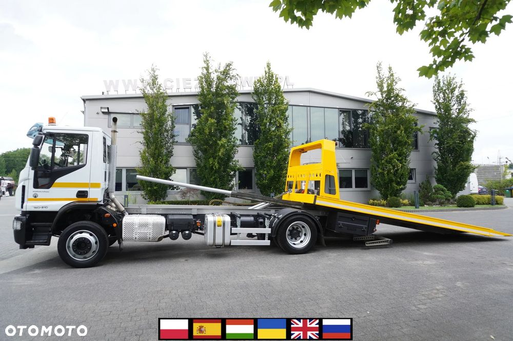 Iveco Eurocargo 160-210 / 75,000 km! / Opuszczana laweta OMARS / Widelec - 1