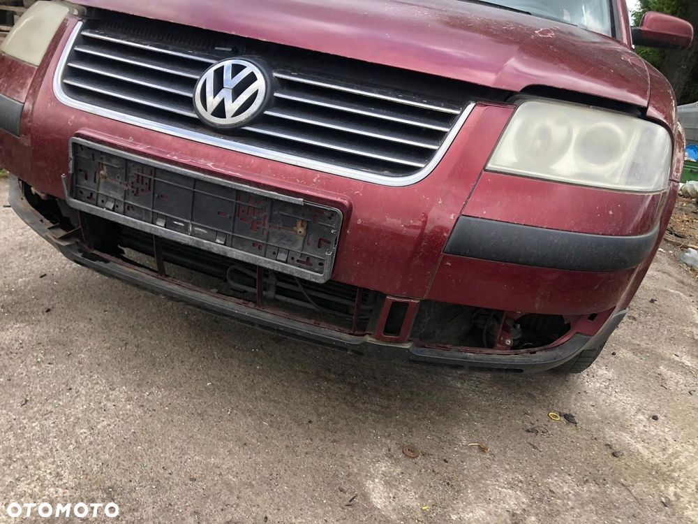 VW PASSAT B5 LIFT ZDERZAK PRZEDNI CZERWONY LB3Y - 2