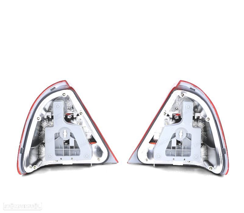 FAROLINS MERCEDES CLASSE C W202 93-97 VERMELHO BRANCO - 3