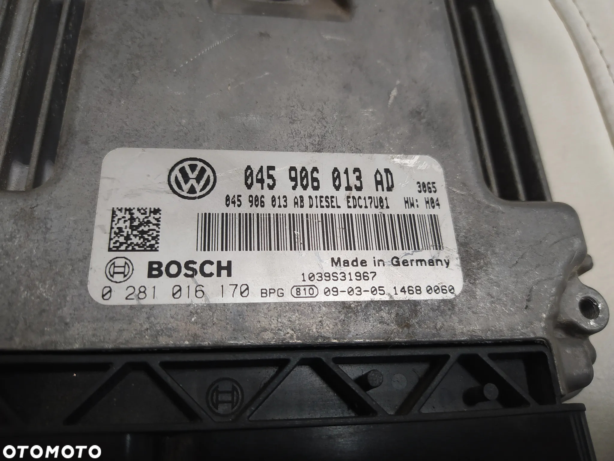 KOMPUTER STEROWNIK SILNIKA ECU SEAT IBIZA IV 1.4 TDI 045906013AD / 0281016170 - 5