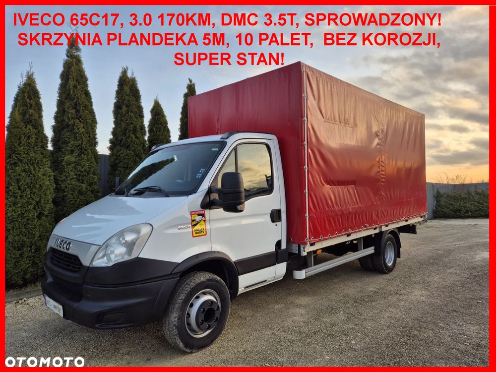 Iveco 65C17 3.0 170KM/ DMC 3.5T/ Burto Plandeka 10 palet/ - 2