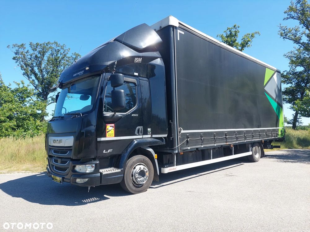 DAF LF 260, WINDA , SALON PL ,Firanka obustronna + klamry, Bezwypadkowy 12T