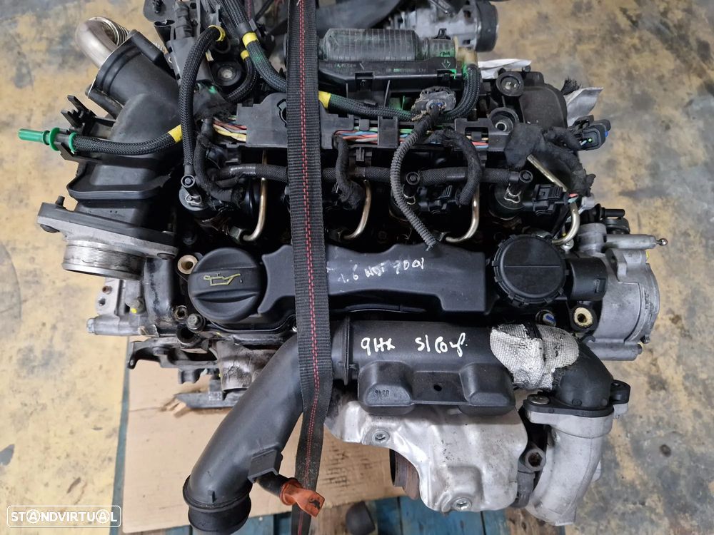Motor usado para peças 9HX PEUGEOT 307 1.6 HDI 90CV CITROEN 9HZ 9H01 9H02 - 2