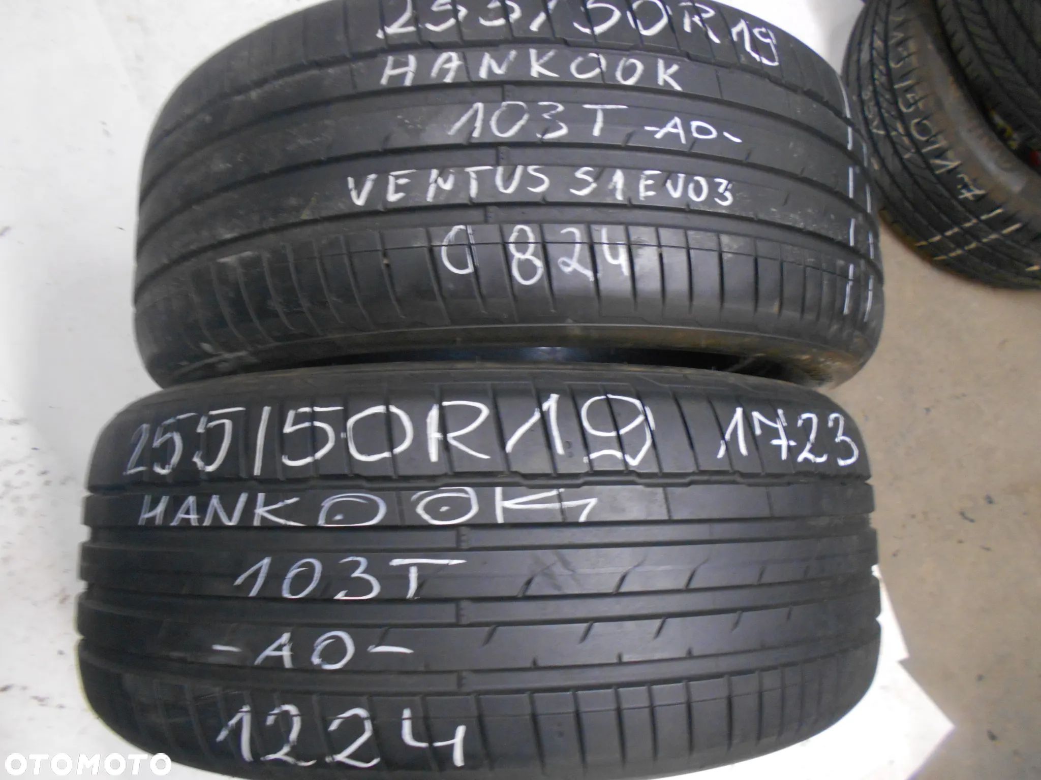 OPONY 255/50R19 HANKOOK VENTUS S1 EVO 3 DOT 1224 7MM - 1