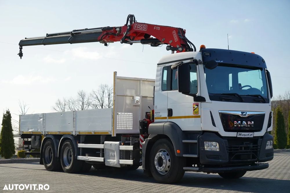 MAN TGS 26.420 / 6x4 / LIVRARE - 6,7 M / HDS FASSI F175A / EURO 6 / 2019 / RADIOCOMANDĂ / ROTATOARE - 7
