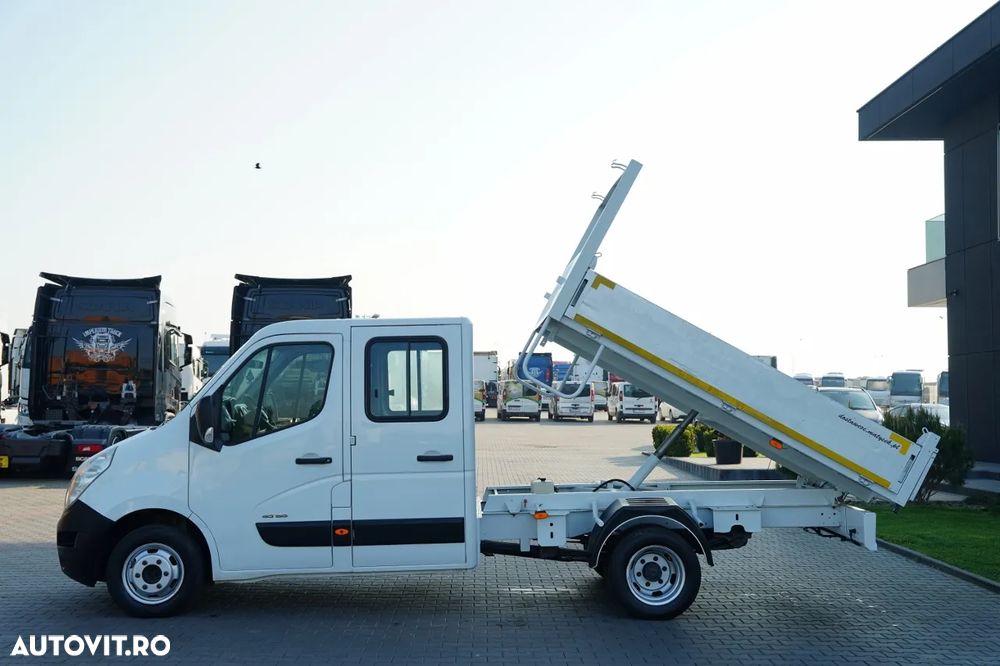 Renault MASTER / DCI 150 / BASCULATOR / CAMION CU TRACȚIE MIXĂ 7 LOCURI / MANUAL / DOUĂ RULOURI - 7