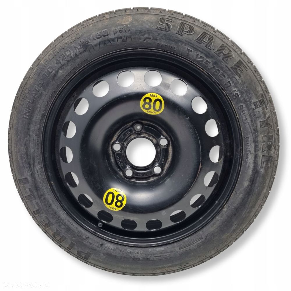 KOŁO DOJAZDOWE Opel Vectra C Astra H dojazdówka 115/70 R16 2160115 5x110 - 1