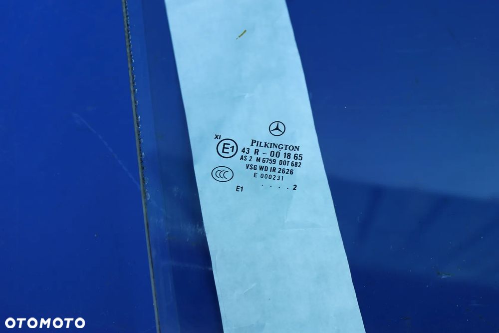 Szyba prawa z drzwi prawych OE Mercedes CL CL500 W216 C216 Lift 12r - 6