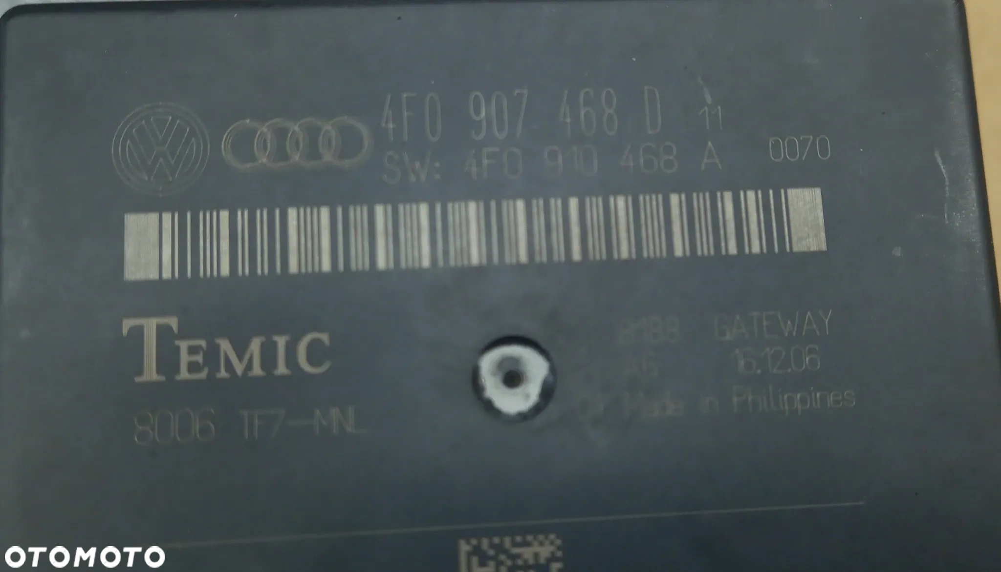 Audi A6 C6 A4 B8 moduł gateway 4F0907468 4F0907468B 4F0907468D  8T0907468H - 4