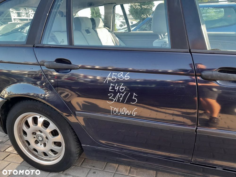 BMW E46 DRZWI PRAWE TYLNE PRAWY TYŁ TOURING KOLOR: 317/5 - 1