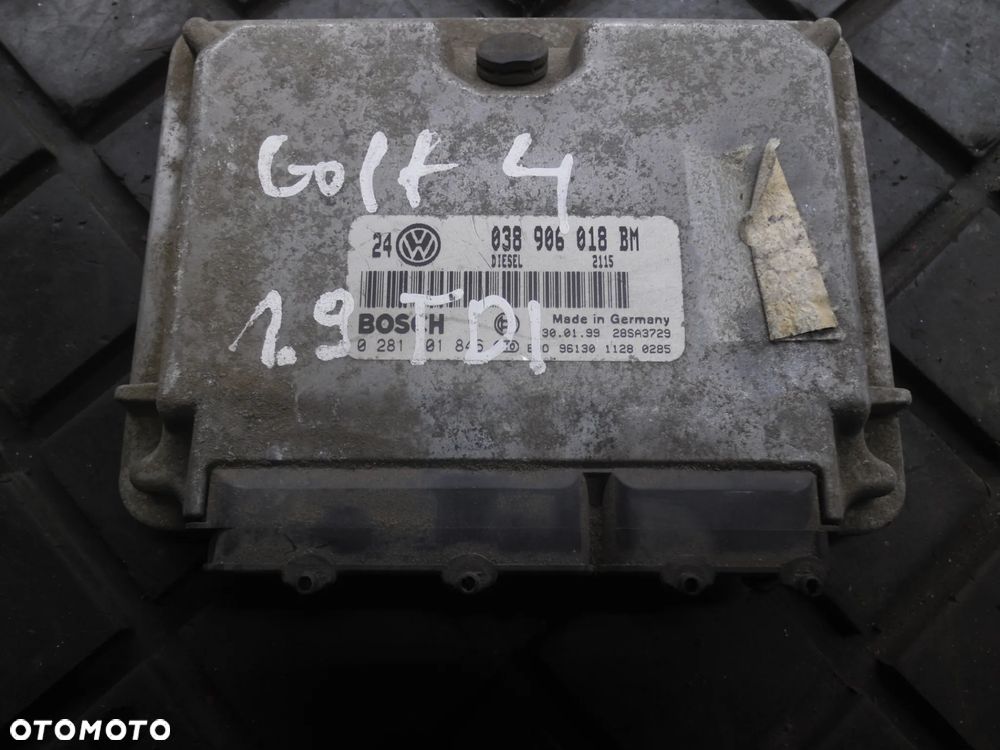VW GOLF IV 97-06 1.9 TDI KOMPUTER SILNIKA 038906018BM 0281001846 POSIADAM 2 SZT - 3