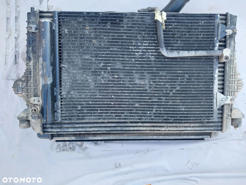 Chłodnica wody klimy klimatyzacji powietrza intercooler wentylator pas przedni Komplet chłodnic Volkswagen Sharan Lift Seat Alhambra FL Ford Galaxy MK2 polift 1.9 TDI 7M3121203G - 2