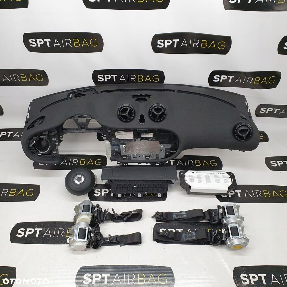 SMART 453 DESKA ROZDZIELCZA KONSOLA KOKPIT PULPIT PODUSZKI AIRBAG AIR BAG PASY KIT SET - 1