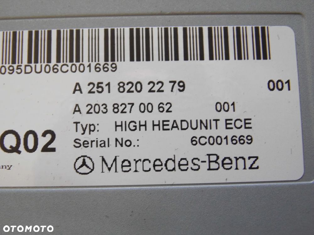 RADIO NAWIGACJA MERCEDES R W251 ORYGINAŁ - 9