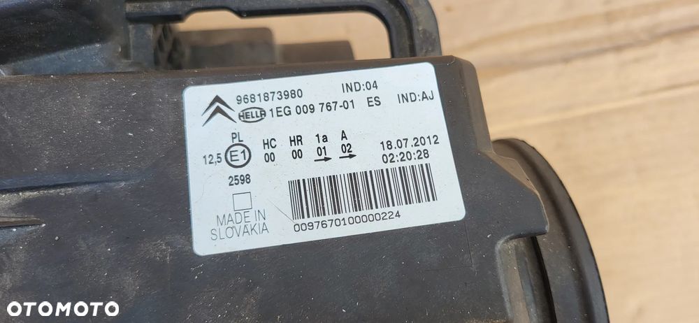 LAMPA LEWY PRZOD CITROEN C3 PICASSO 9681873980 - 11