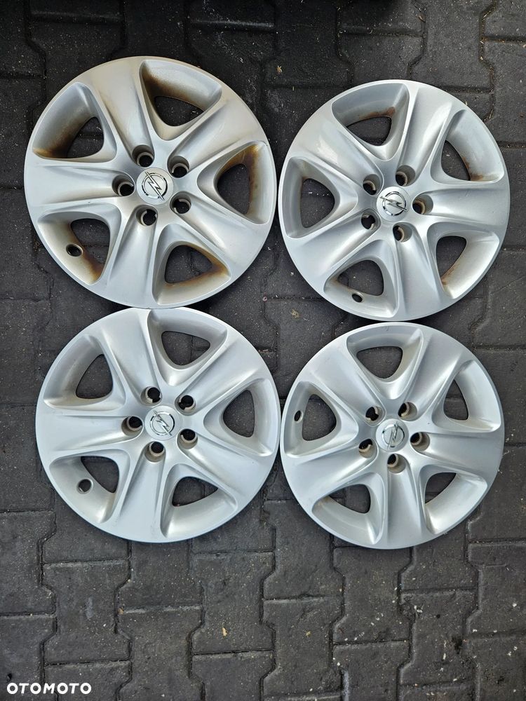 Opel Astra H Zafira B Meriva B   felgi strukturalne z kołpakami aluminiowe alufelgi 16 5x110 - 2