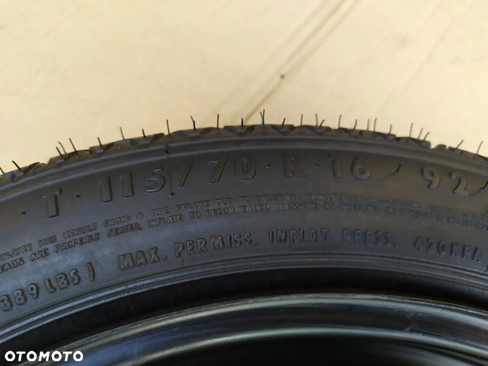 KOŁO DOJAZDOWE R16 OPEL ASTRA IV J  K + ZESTAW 5x115 - 7