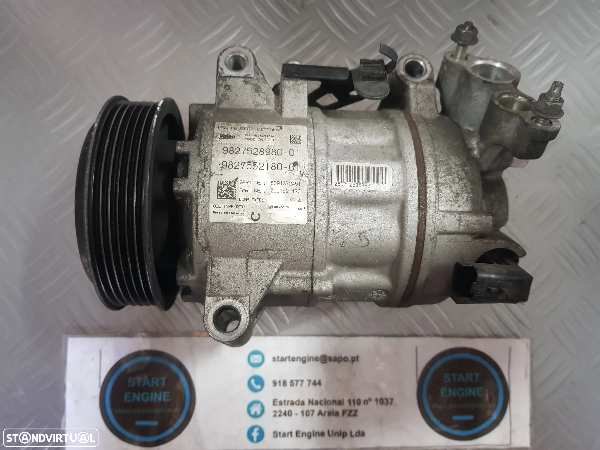 Compressor Ar condicionado AC 1.2 puretech Peugeot 5008 3008 208 2008 Citroen C3 DS3 2015-2024 varias referencias - 6