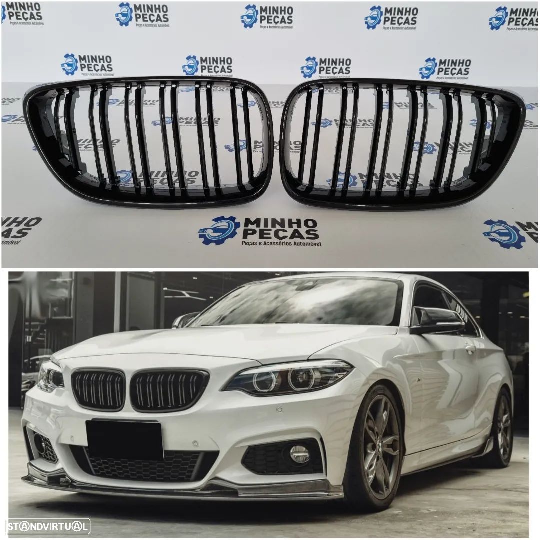 Grelhas Frontais BMW Série 2 (F22) Look M2 - 1