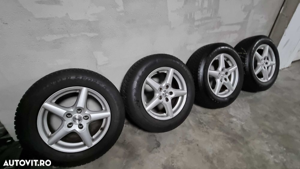 Jante aliaj Enzo + Cauciucuri de iarna Dunlop 5x 115 - 2