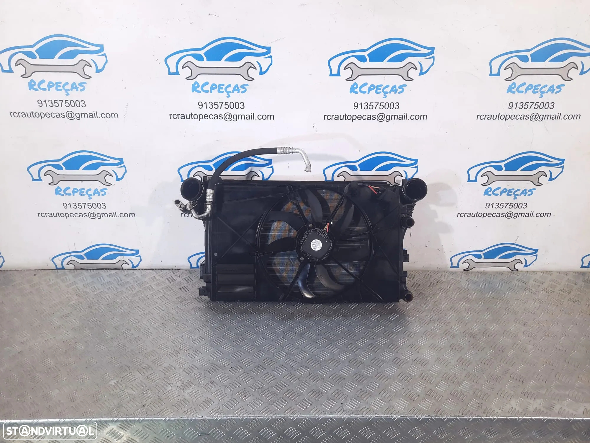 RADIADOR VENTILADOR VW VOLKSWAGEN GOLF V 5 MK5 1.9 TDI 8V 105CV BKC 1K0121253AA 1K0121253 TOURAN CADDY PASSAT SCIROCCO SEAT LEON TOLEDO ALTEA SKODA OCTAVIA AUDI A3 8P - 4