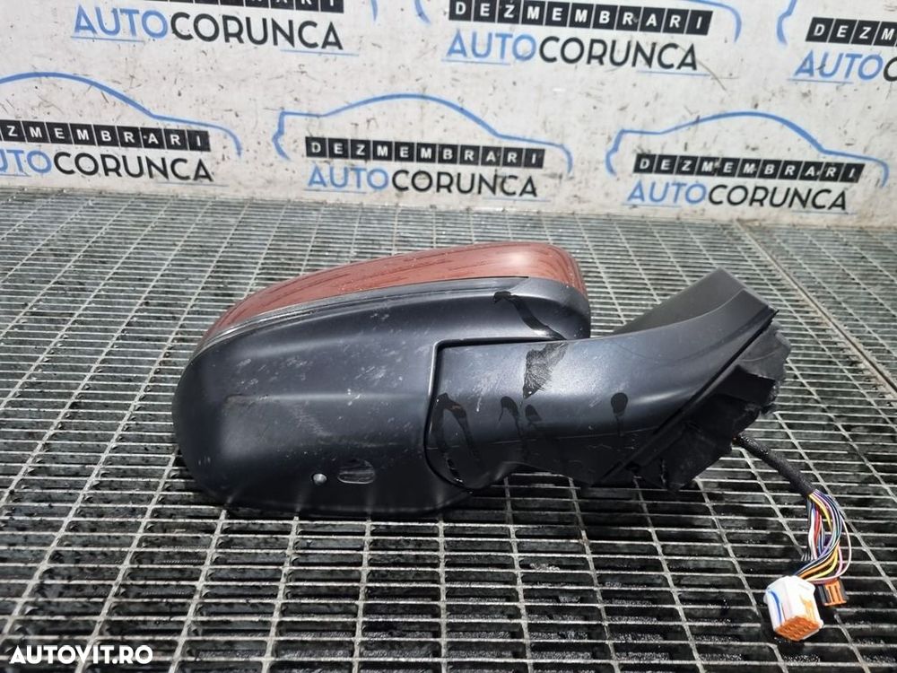 Oglinda dreapta Peugeot 3008 II 2016 - 2020 4 Usi Copper Braun Perleffekt ELG (1316) ... - 2