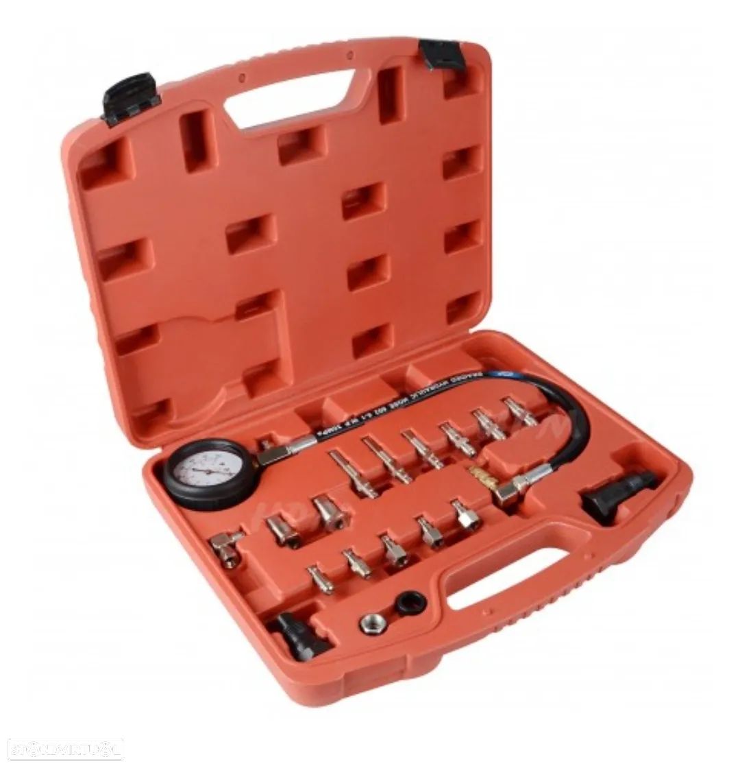 Kit Teste Compressão Cilindros Universal Multimarcas Diesel - 19 peças - 1