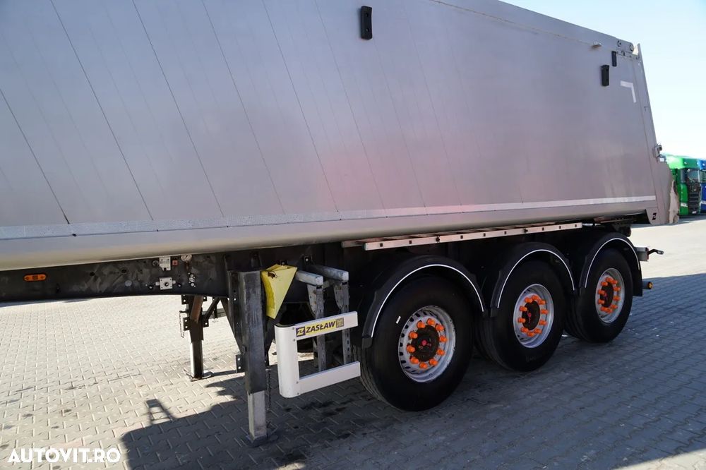 Zaslaw BASCUNĂ ALUMINIU / 35 m³ / 2x AXE RIDICATIVE / AXE SAF - 11