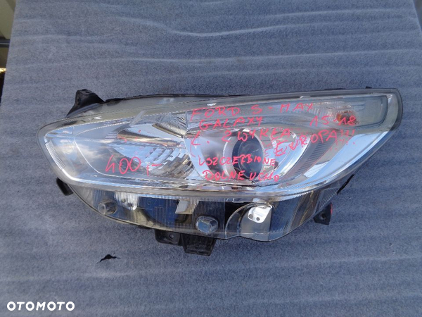 FORD S-MAX GALAXY LAMPA LEWY PRZÓD 15-18 EUROPA