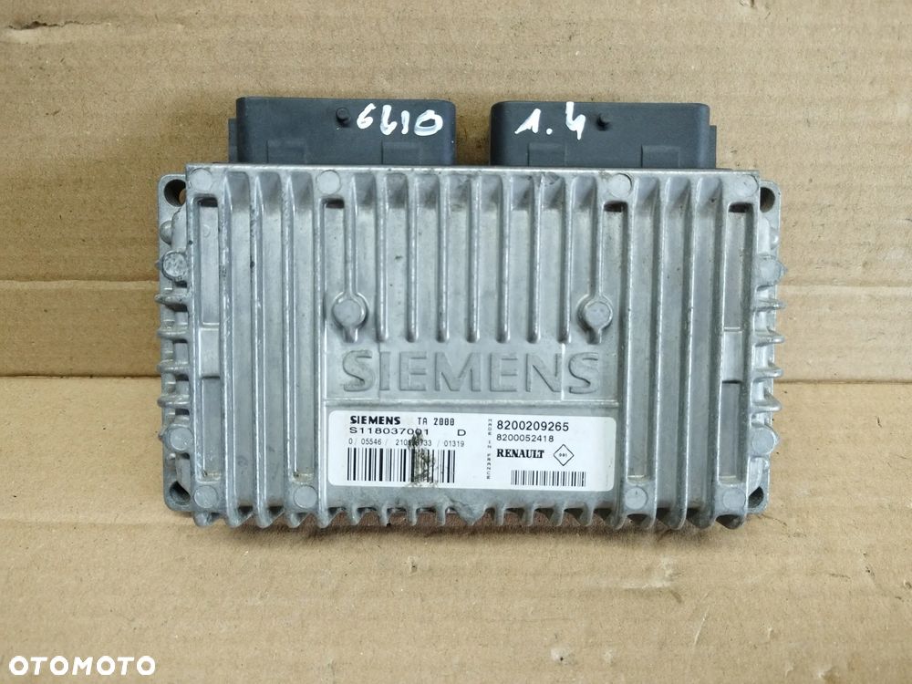 STEROWNIK SILNIKA S118037001D 8200209265 8200052418 RENAULT - 1
