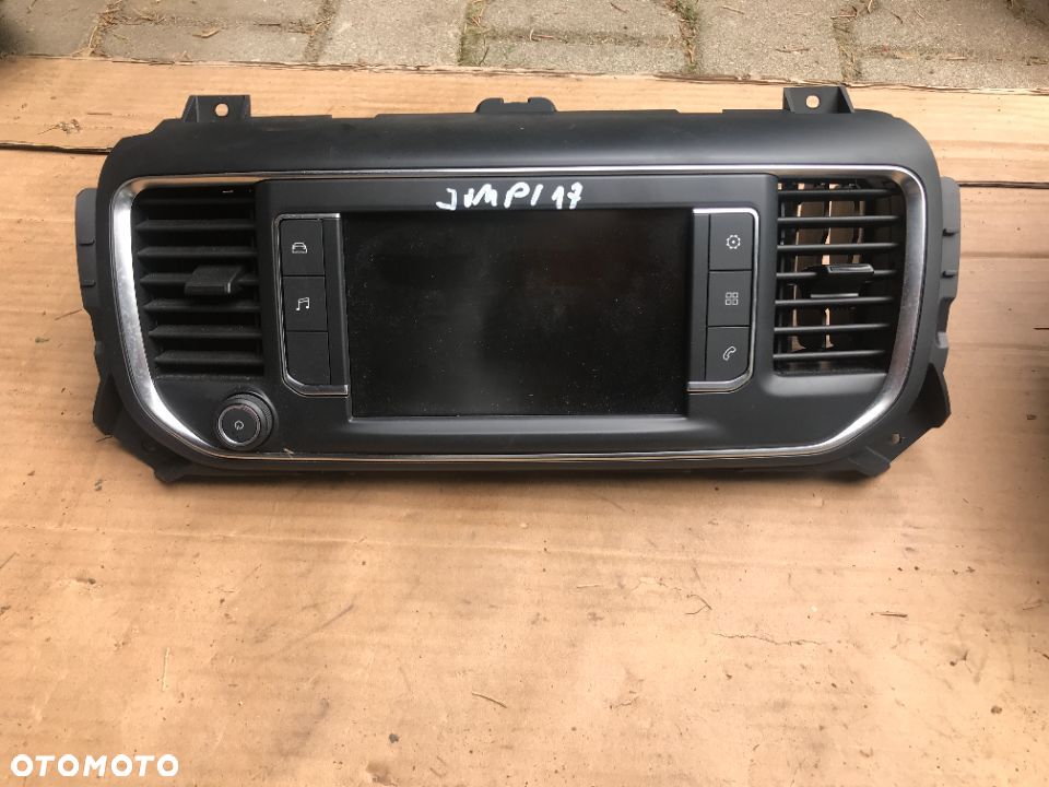 EKRAN NAWIGACJA WYSWIETLACZ  RAMKA CITROEN DS5 EXPERT JUMPY PROACE 9813041280 - 1