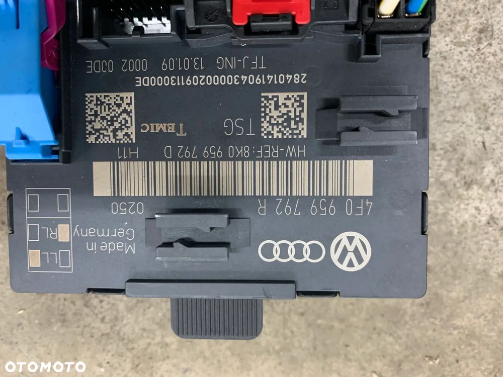 moduł sterownik drzwi przód lewy prawy 4F0959792R 4F0959793R A6 C6 FL Lift 2.7 TDI - 3