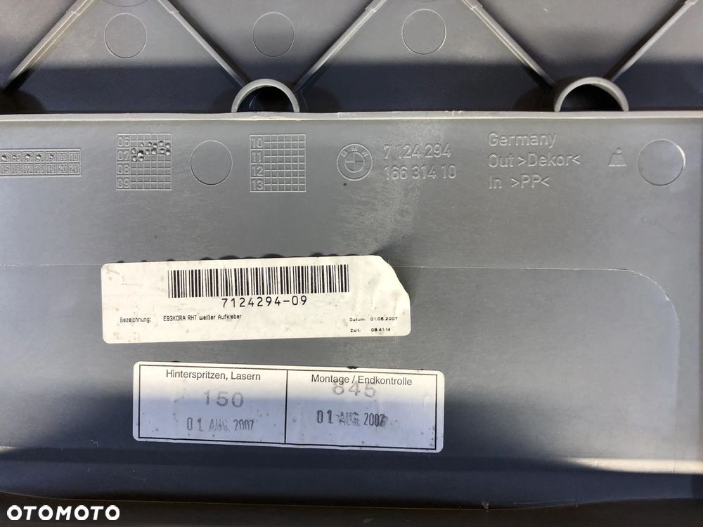 PODŁOGA SCHOWEK BOCZKI BAGAŻNIK BMW E93 - 29