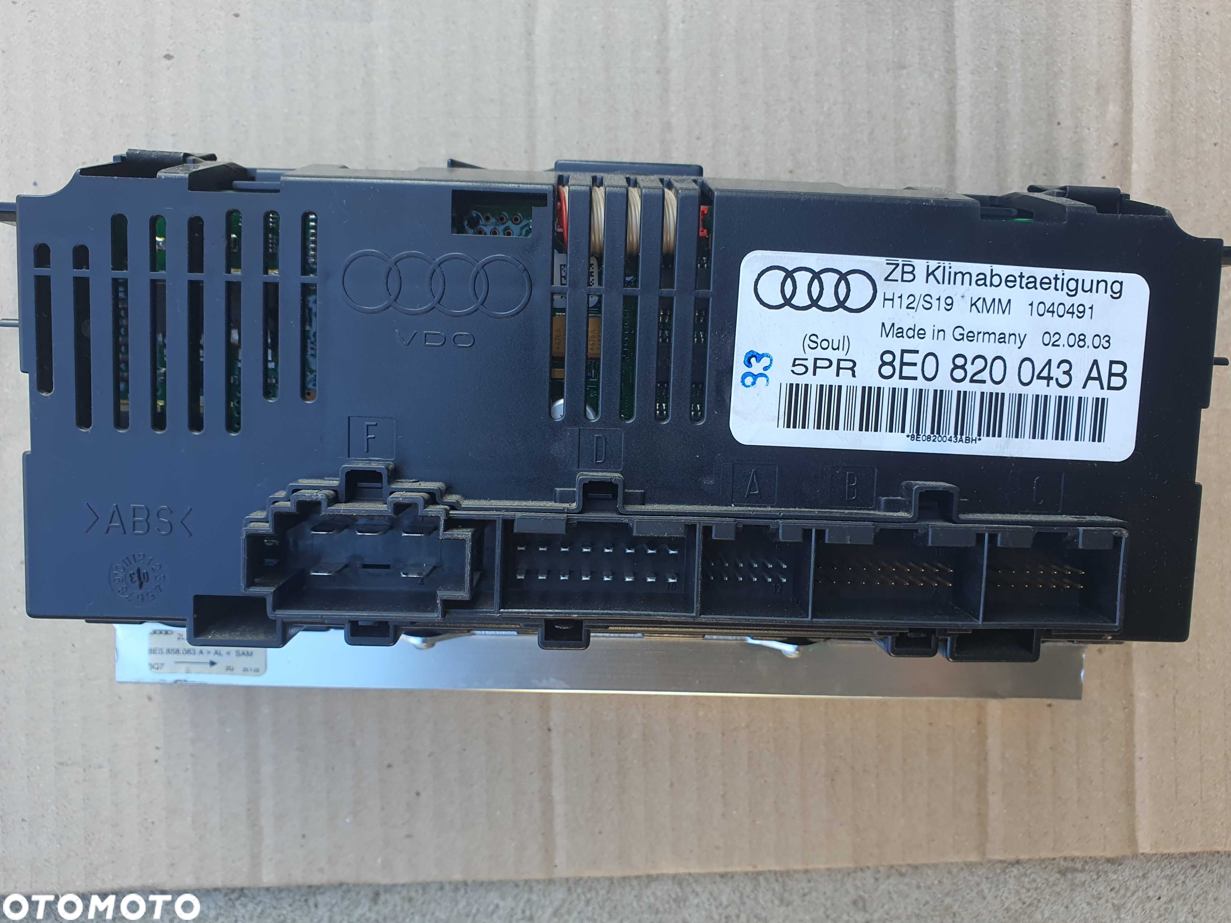 Audi A4 B6 klimatronik klima 1 DIN ORYGINAŁ!!! GRZANY!!! - 4