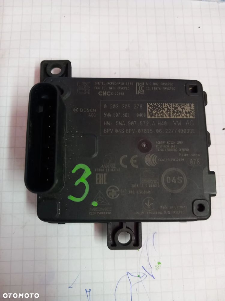 RADAR DISTRONIC ACC VW AUDI SEAT SKODA 5WA907561 - 1