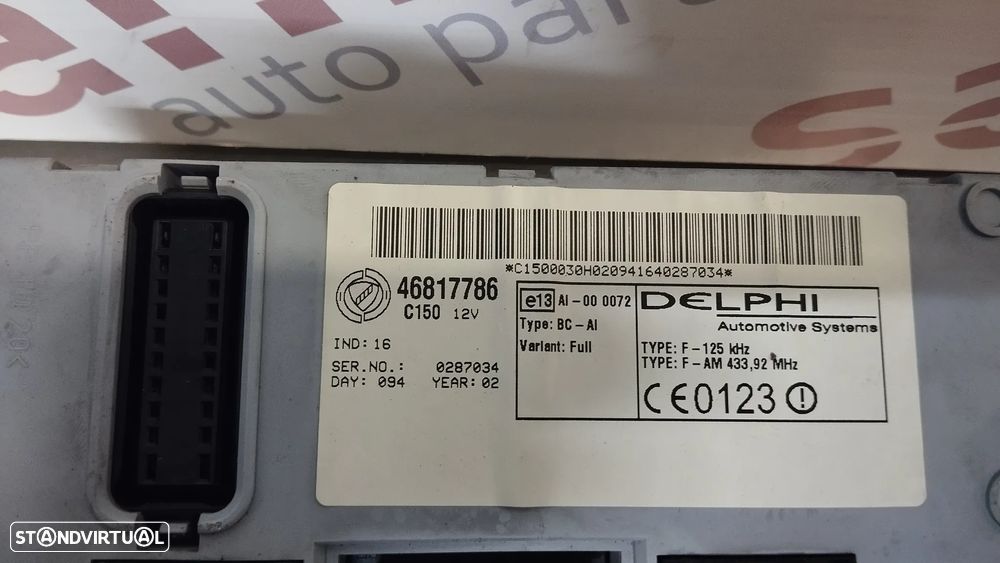 MODULO BCM UCH BSI FIAT PUNTO REF. 46817786 - 4