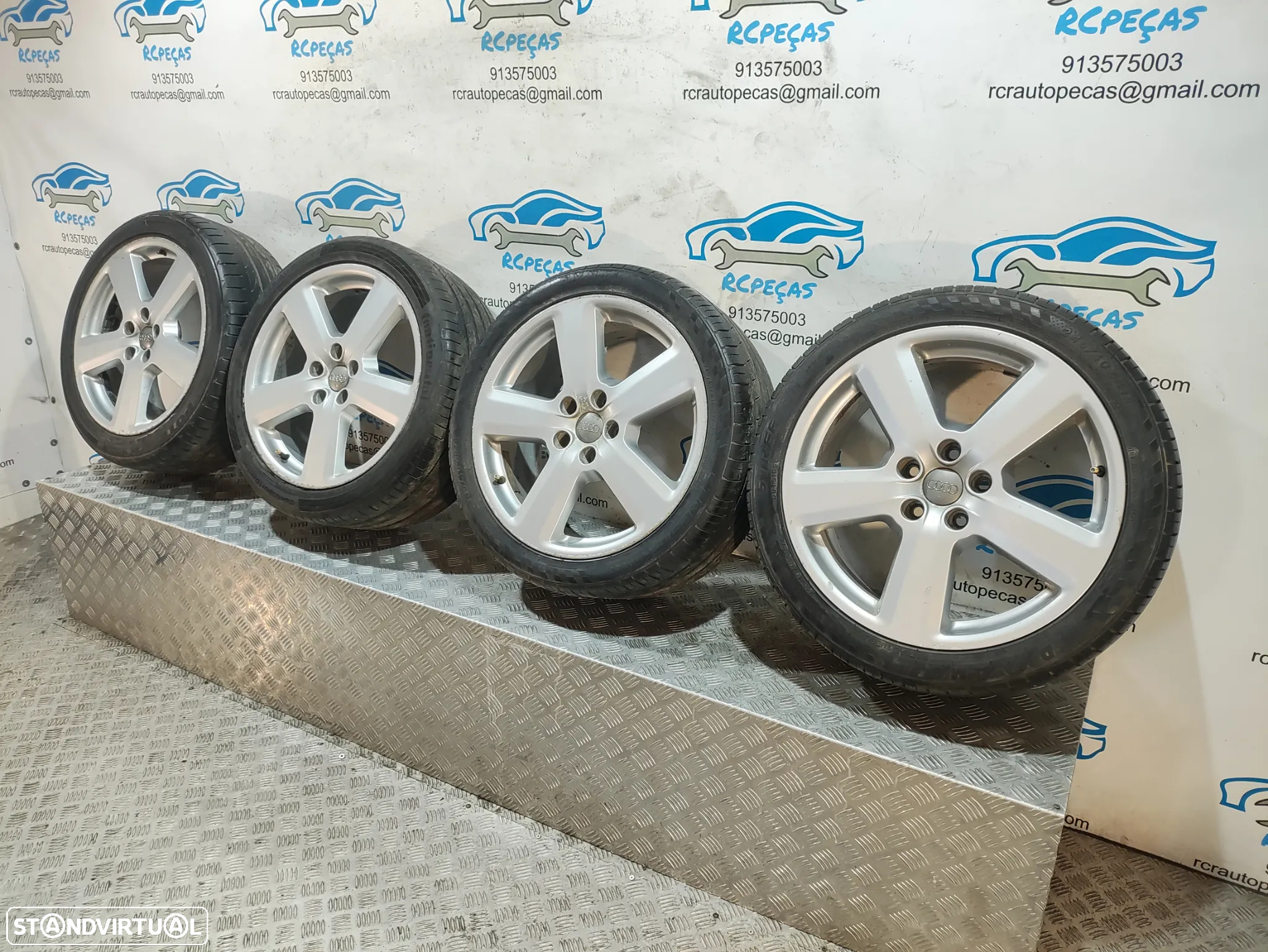 - Conjunto Jantes 18 Ronal Originais Audi A4 B7 S-Line S Line 8J ET43 5x112 - 2