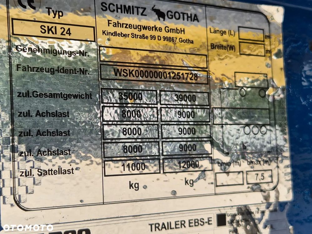 Schmitz Cargobull SKI 24 / WYWROTKA - 10