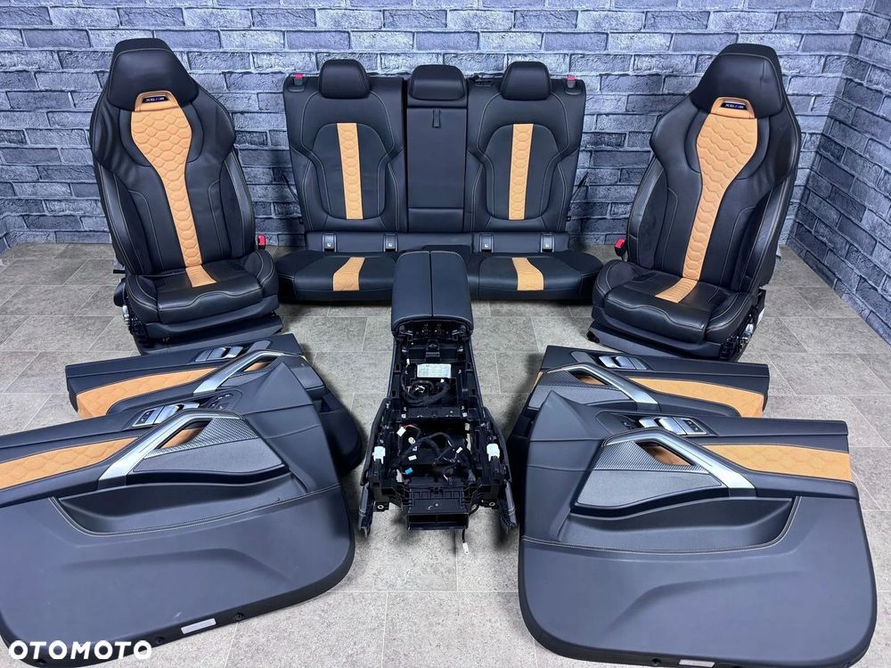FOTELE BMW X6M F96 NOWE COMPETITION EUROPA KUBEŁKI KOMPLETNY ŚRODEK M-POWER - 3