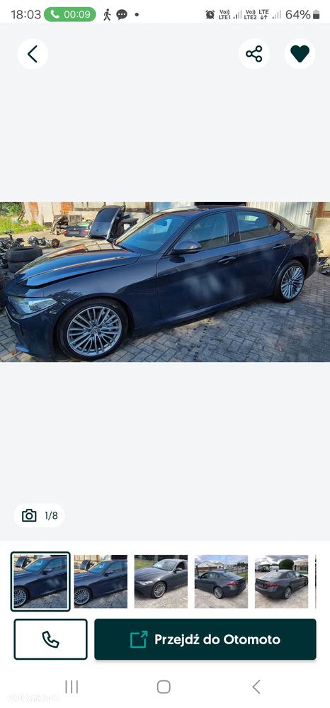 Alfa Romeo Giulia 2.0 turbo wszystkie części potrzebujesz czegoś dzwoń  Lublin - 6
