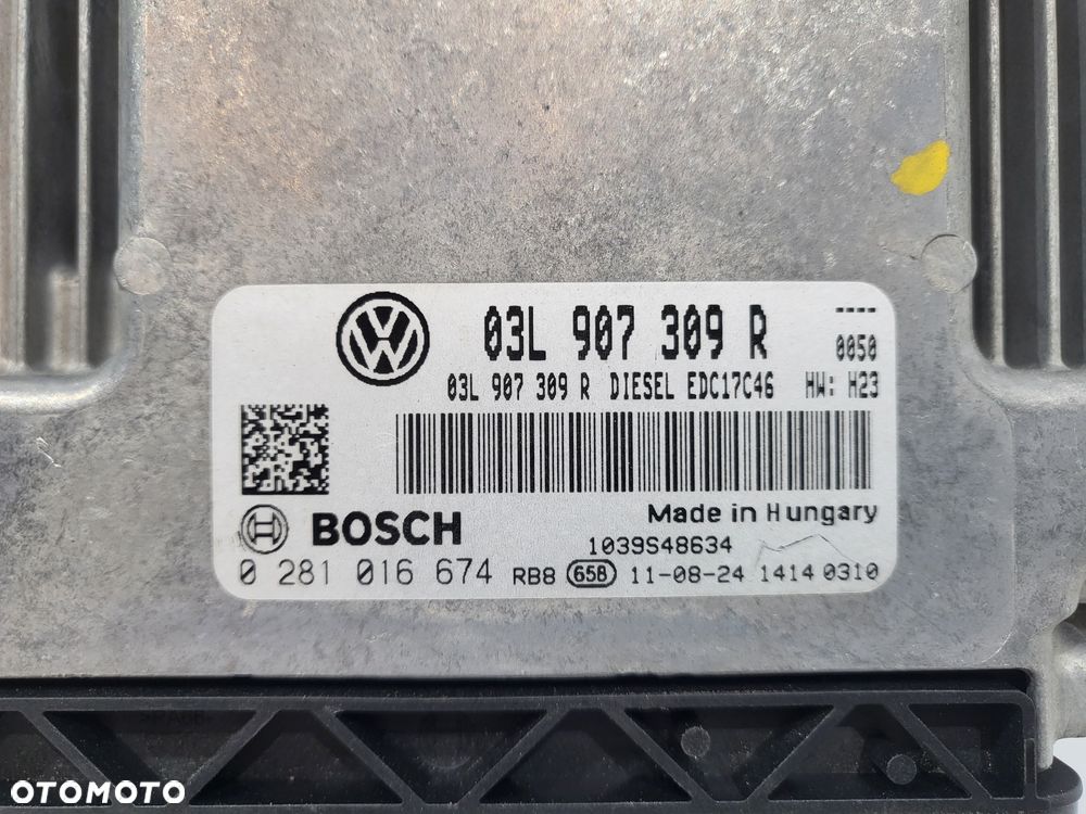 VW GOLF VI TOURAN JETTA 2.0 TDI KOMPUTER STEROWNIK 03L907309R - 4