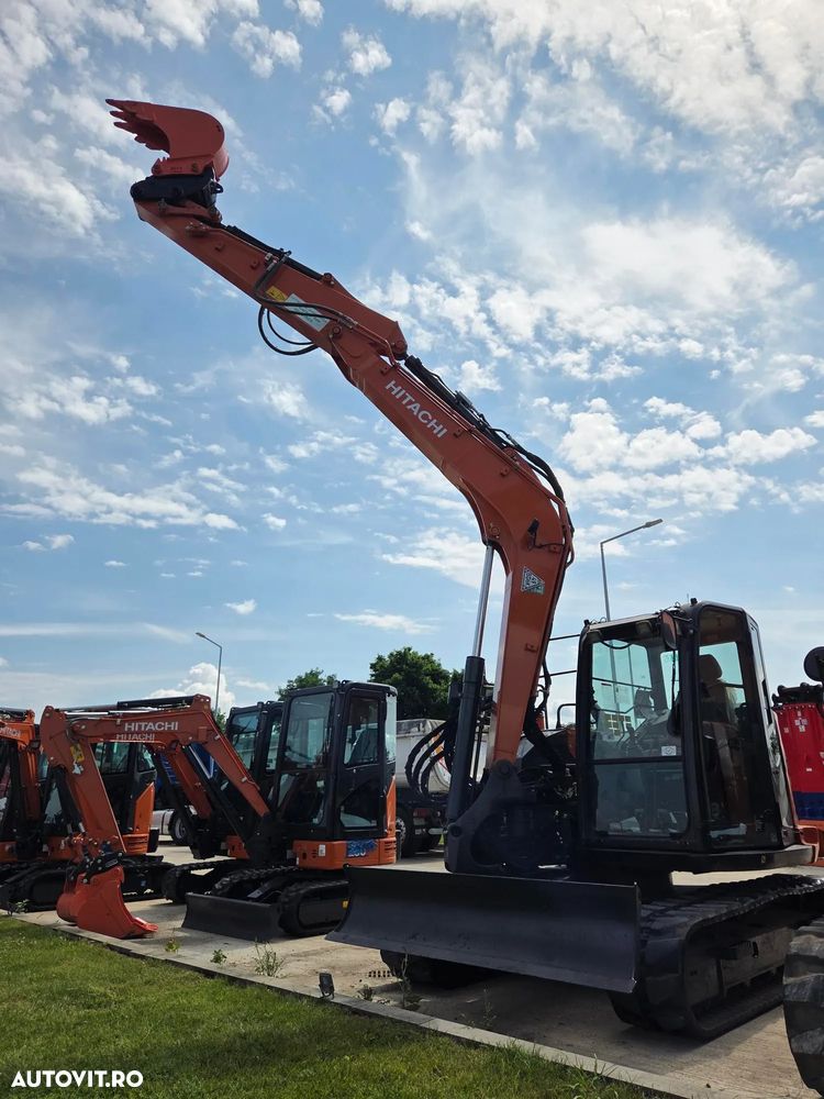 Hitachi ZX85, 2022, 2.734, CUPLA RAPIDA HIDR+3 CUPE NOI, lama nivelare, inst picon pe brate, camera spate, senile cauciuc 80% ok, aer cond, ad sapare 6m, latime 2,2m, ridica 4t cu sistem antirasturnare, STARE FOARTE BUNA, leasing 4 ani, PROMOTIE 62.900Eur - 27