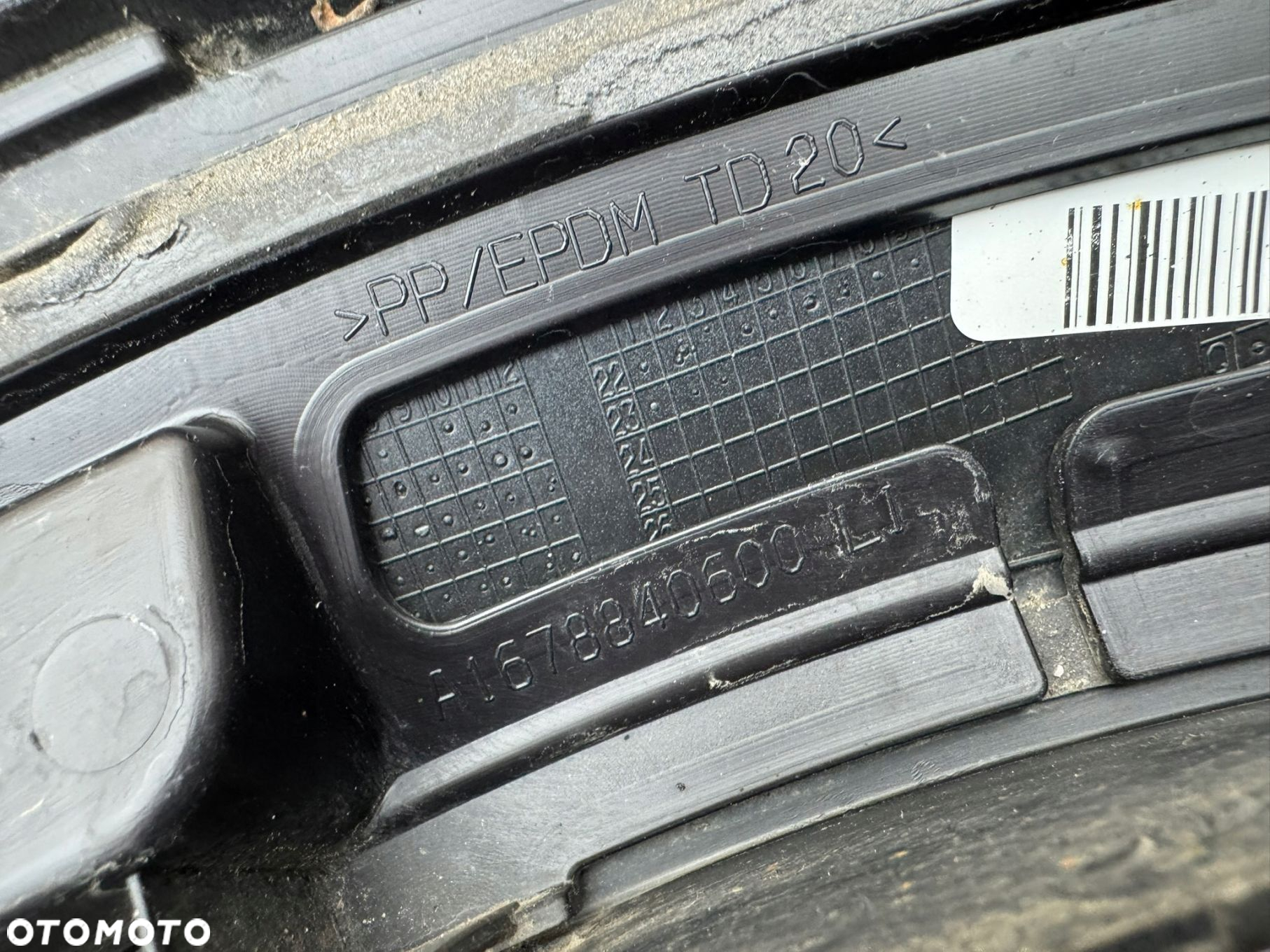 MERCEDES GLE W167 AMG 19R- LISTWA NAKŁADKA BŁOTNIKA LEWY TYŁ A1678840700 - 16