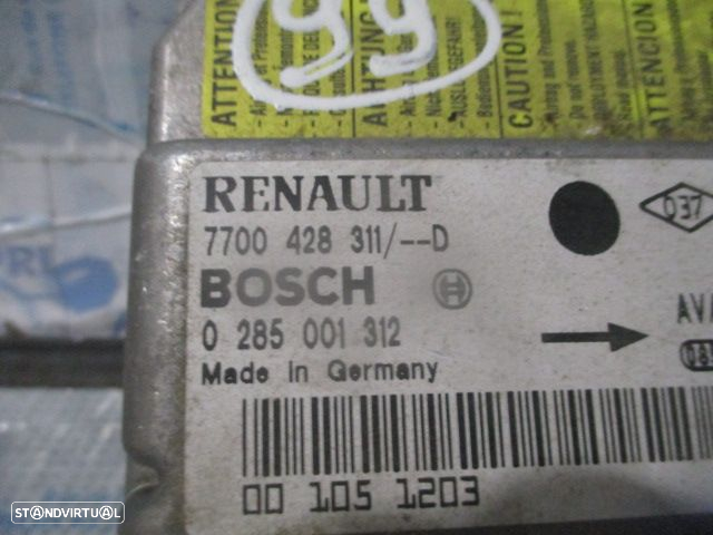 Kit Airbags 7700433028G  0285001312  7700428311D   P155704  542343400B  RENAULT CLIO 2 2000 1.2I 60CV 5P CINZA SEM TABLIER - 14