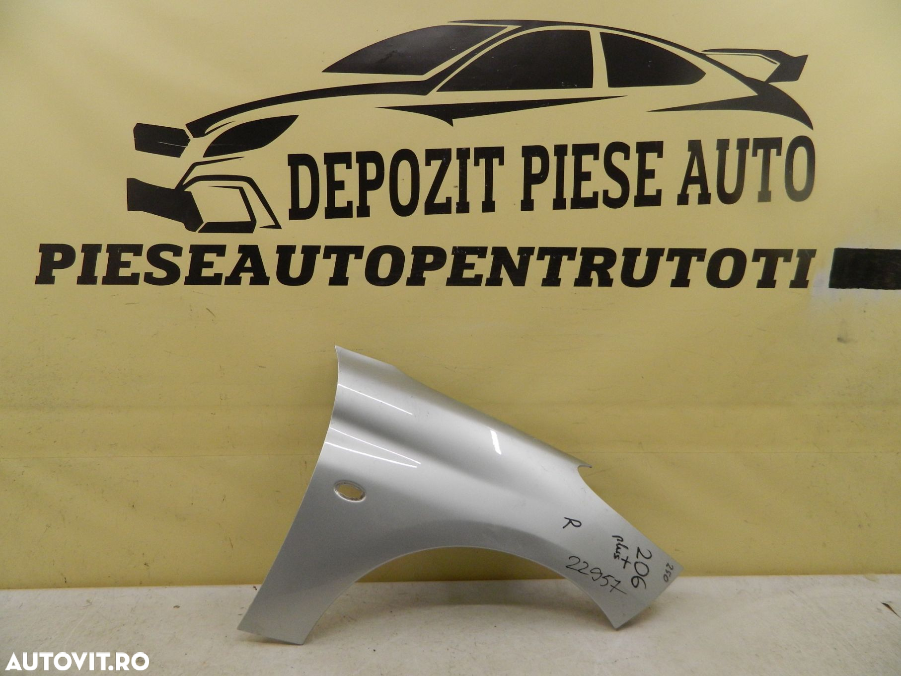 Aripa dreapta fata Peugeot 206 Plus, 2009, 2010, 2011, 2012, 2013. - 2