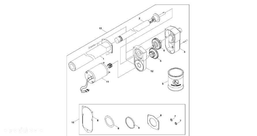 John Deere 960 - Silnik elektryczny DC44806 (System owijania) - 1