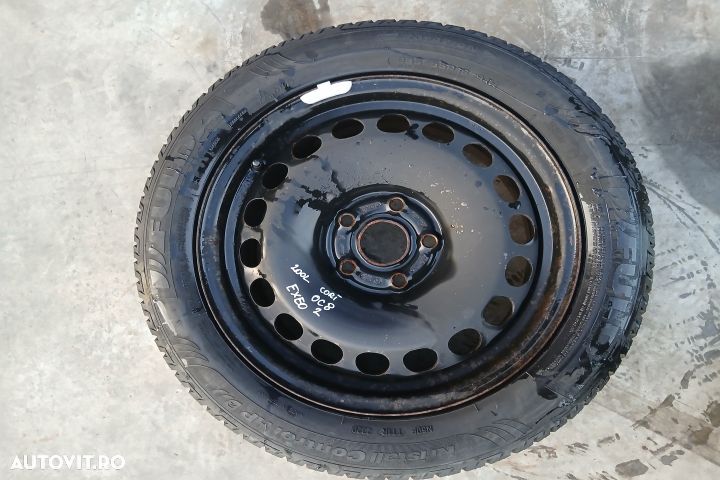 Janta tabla cu anvelopa 16 124R-000359 7JX16H2 ET45 205/55 R16 124R-0 - 1