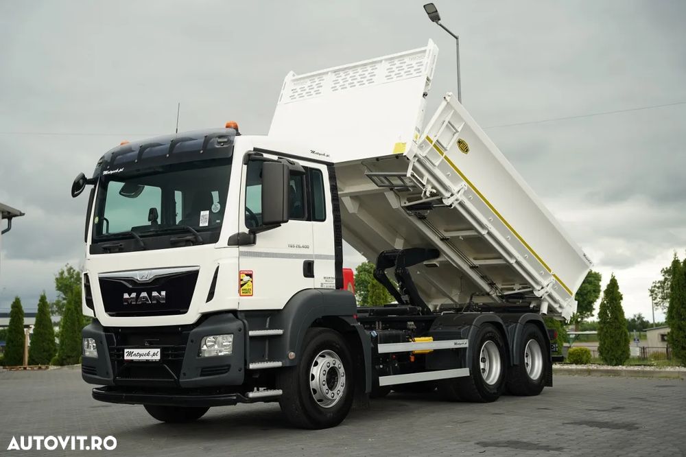 MAN TGS 26.400 / 6X4 / BASCULATOR DUBLĂ / HYDRODOLTA / AUTOMAT / EURO 6 - 1