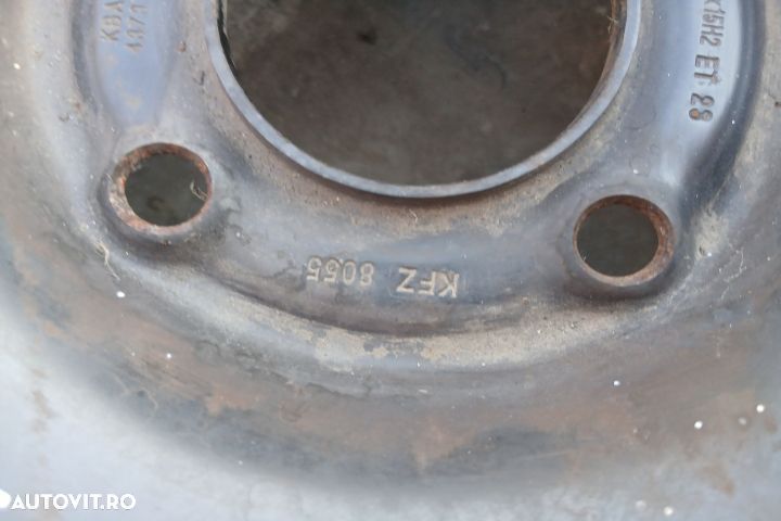 Roata de rezerva R15 2150750 6JX15H2 ET23 KFZ8055 185/55 R15 2150750 - 4