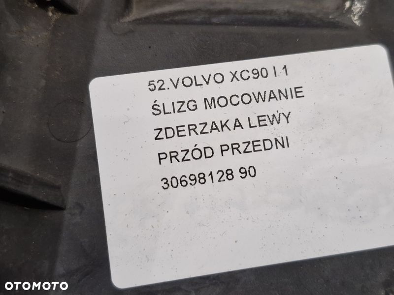 volvo xc90 i 1 ślizg mocowanie zderzaka lewy przód przedni 30698128 - 9